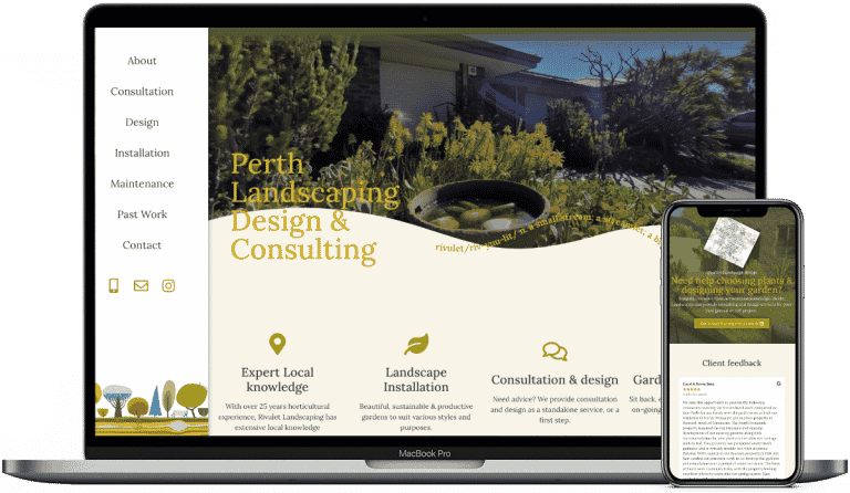 Rivulet Landscaping Website Design