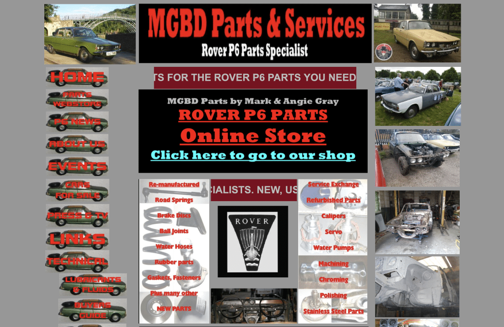 MGDB Parts UK - worst website design example