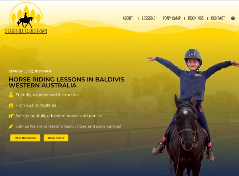 horse riding school website